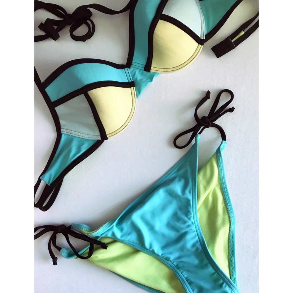 Color block Bikini Set